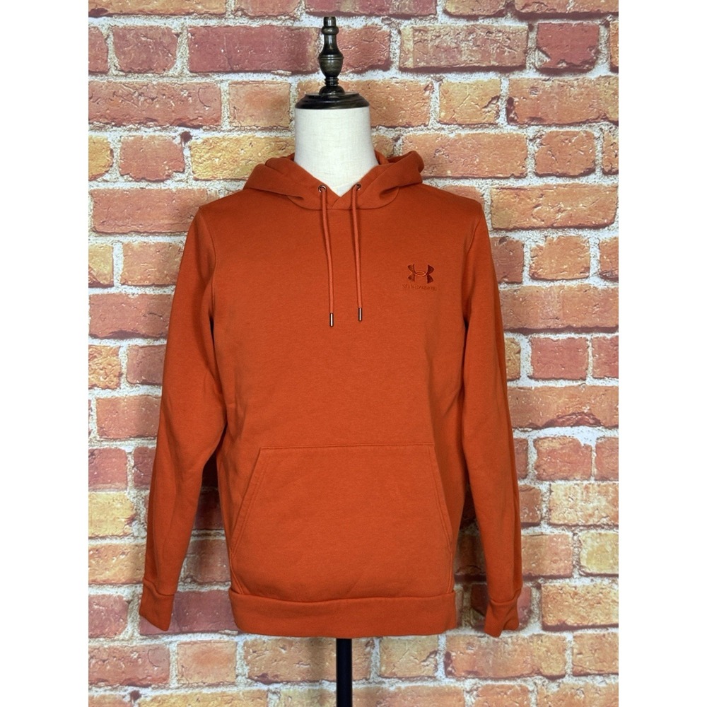 Hurley Hoodie Men's Medium Burnt Orange Pull Over Sweatshirt Texas Color‎ Active